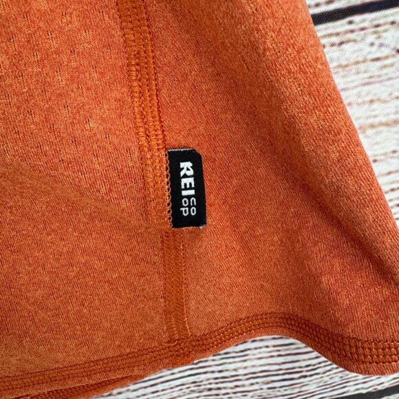 REI Co-Op‎ Lightweight Base Layer Half-Zip Top Women's Size 3XL Orange/Rust - Picture 8 of 12